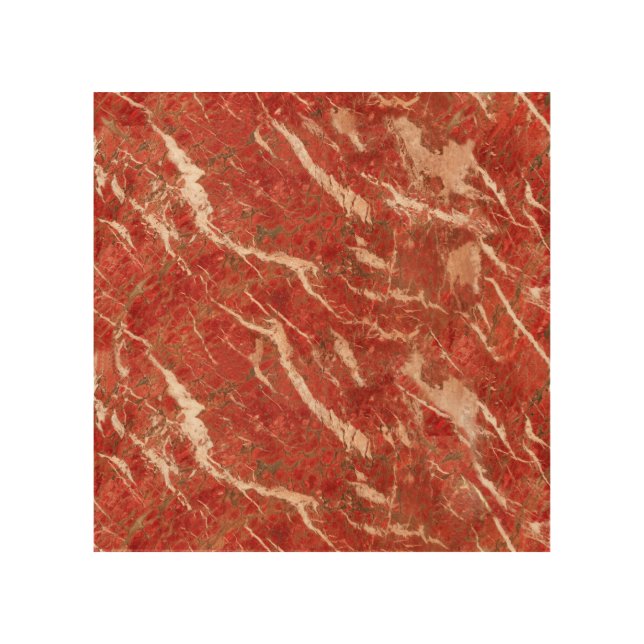 Red marble floor, high-resolution texture. wood wall art (Front)