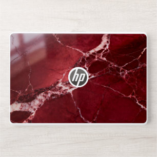Red Marble Laptop Skin – Bold Luxury Stone Aesthet