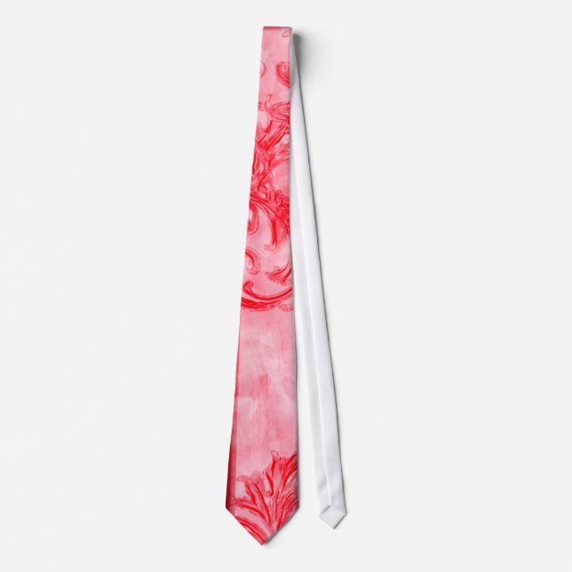 Red Marble Neck Tie (Front)