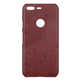 Red marble uncommon google pixel case