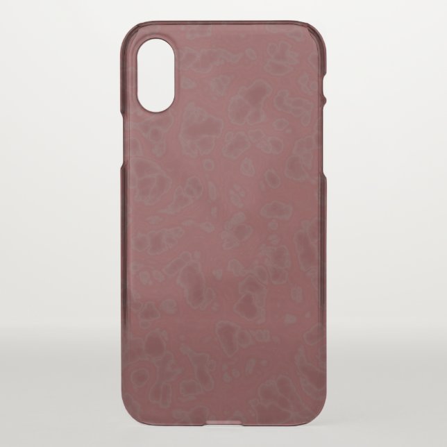 Red marble uncommon iPhone case (Back)
