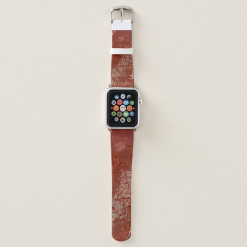 Red marbleized  apple watch band