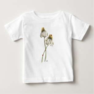 Red marijuana beetle on Echinacea flower Baby T-Shirt