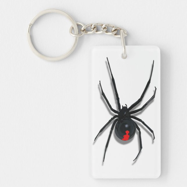Red-Marked Spider Attack Design Keychain (Front)