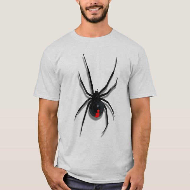 Red-Marked Spider Attack Design T-Shirt (Front)