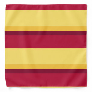 Red Maroon and Gold Bandana