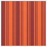[ Thumbnail: Red & Maroon Colored Striped Pattern Fabric ]