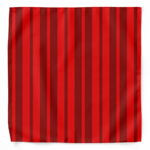 Red Maroon Stylish Stripes Pattern Design  Bandana