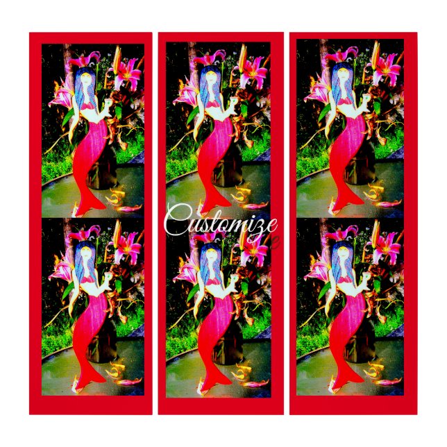 Red Martini Mermaid Thunder_Cove Triptych (Front)