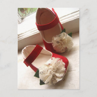 Red Mary Janes Postcard