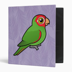 Birdorable Red-masked Parakeet Avery Signature Binder 8.5x11