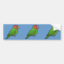 Birdorable Red-masked Parakeet Bumper Sticker