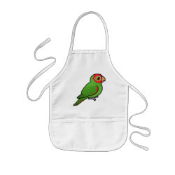 Birdorable Red-masked Parakeet Kid's Apron