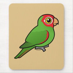 Birdorable Red-masked Parakeet Mousepad