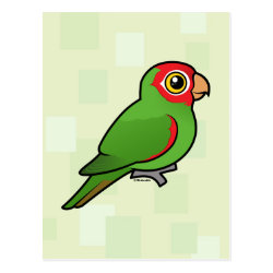 Birdorable Red-masked Parakeet Postcard