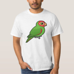 Birdorable Red-masked Parakeet Men's Crew Value T-Shirt