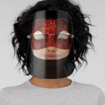 Red Masquerade Mask COVID-19 Girly Corona Virus