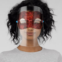 Red Masquerade Mask COVID-19 Girly Corona Virus