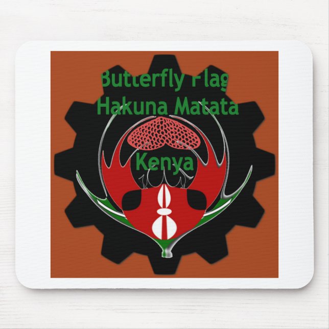 Red Matata Kenya spoke Mouse Pad (Front)