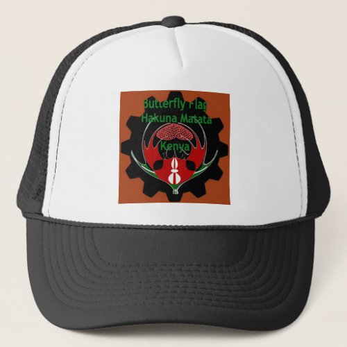 Red Matata Kenya spoke Trucker Hat