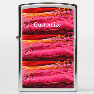 Red Maui Waves Thunder_Cove Zippo Lighter
