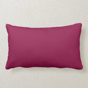 Red Mauve Texture Solid Lumbar Pillow