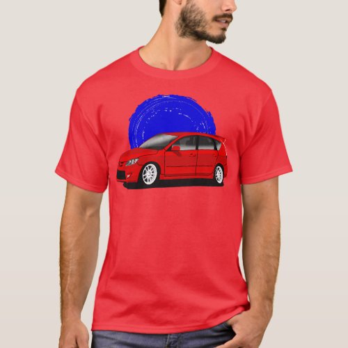 Red Mazda 3 MPS T_Shirt