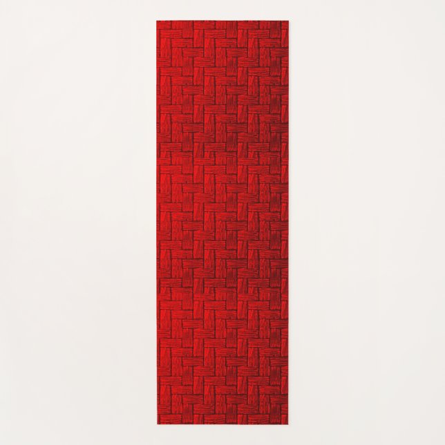 Red Maze Yoga Mat (Front)