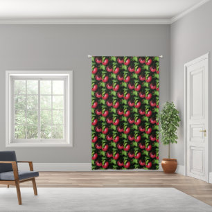 Red McIntosh Apples On Tree Nature Pattern Blackout Curtains