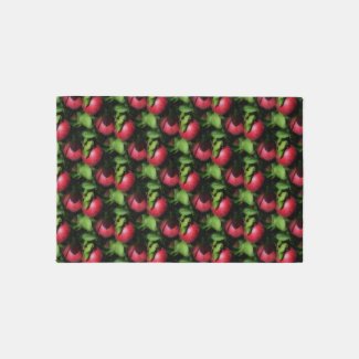 Red McIntosh Apples On Tree Nature Pattern 