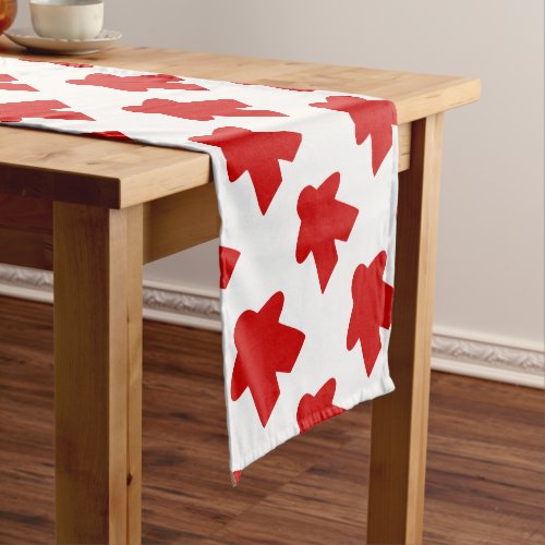 Red Meeple Board Game Piece Short Table Runner