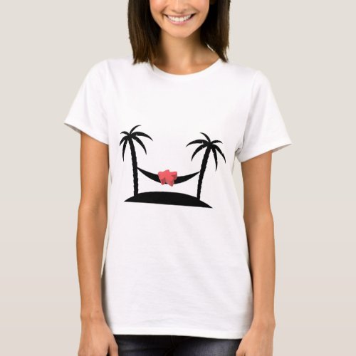 Red Meeple on a Hammock by Blackburn Ink T_Shirt