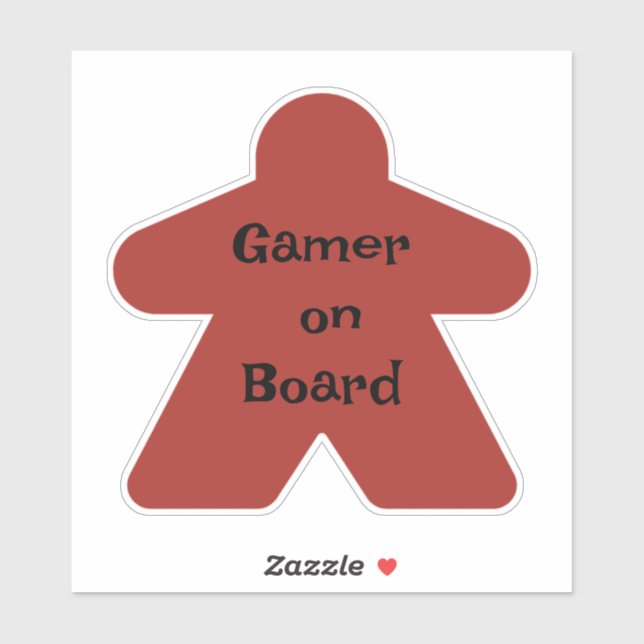 Red meeple sticker (Sheet)