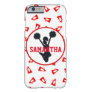 Red Megaphoes and Cheerleader Personalized Barely There iPhone 6 Case