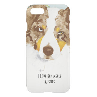 Red Merle Australian Shepherd Dog iPhone SE/8/7 Case