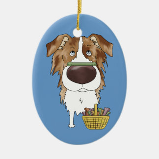 Red Merle Australian Shepherd Ornaments 
