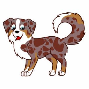 Red Merle Australian Shepherd Statuette