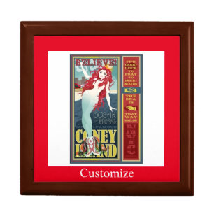 red mermaid beauties partying gift box