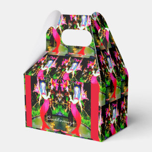 Red mermaid beauty partying Thunder_Cove Favor Boxes