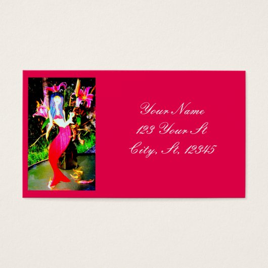 red mermaid partying (Front)
