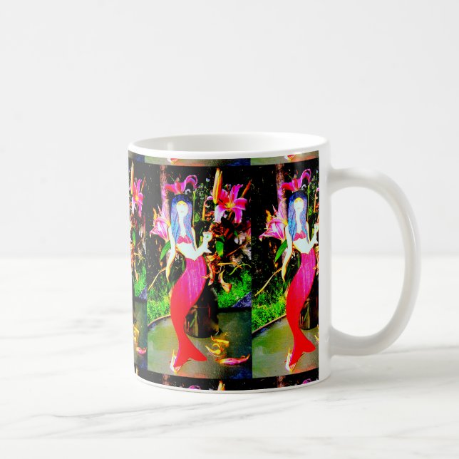 red mermaids partying coffee mug (Right)