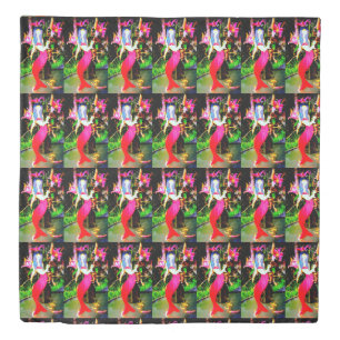 Red mermaids playing duvet cover