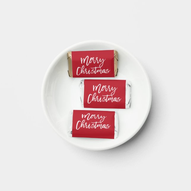 Red Merry Christmas Hershey®’s Miniatures™ Hershey's Miniatures (Plate)