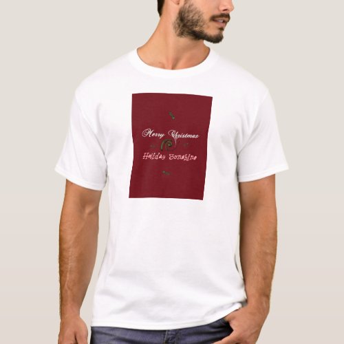Red Merry Christmas Holiday Sunshine Wishespng T_Shirt
