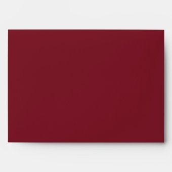 Red Merry Christmas Return Address Envelope Zazzle