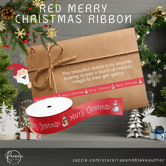 Red Merry Christmas Ribbon (Creator Uploaded)