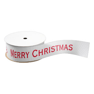 Red Merry Christmas Ribbon