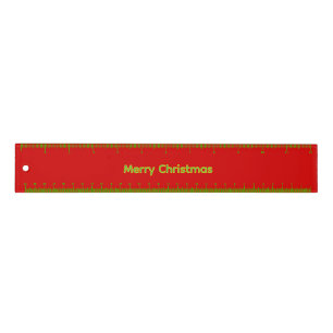 Red Merry Christmas Ruler