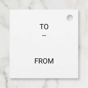 RED MERRY CHRISTMAS SIMPLE FAVOR TAGS