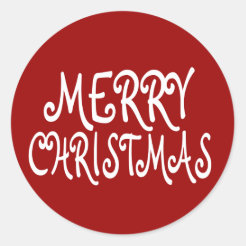 Merry Christmas Stickers | Zazzle